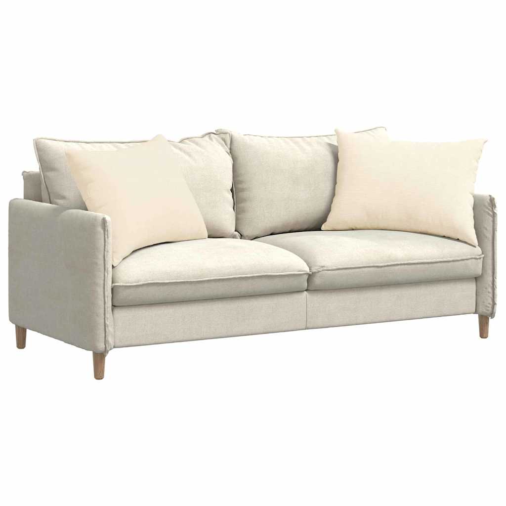 VidaXL cojines de sofá 2 piezas crema 70 x 50 cm tela de pana