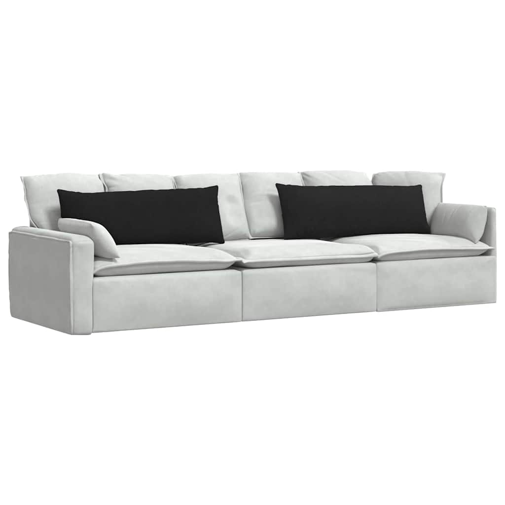 Cuscini per divano VidaXL 2 pezzi in tessuto nero 120 x 40 cm