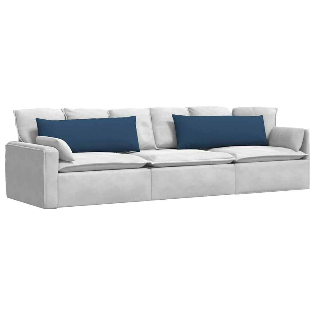 Cuscini per divano VidaXL 2 pezzi in tessuto blu 120 x 40 cm