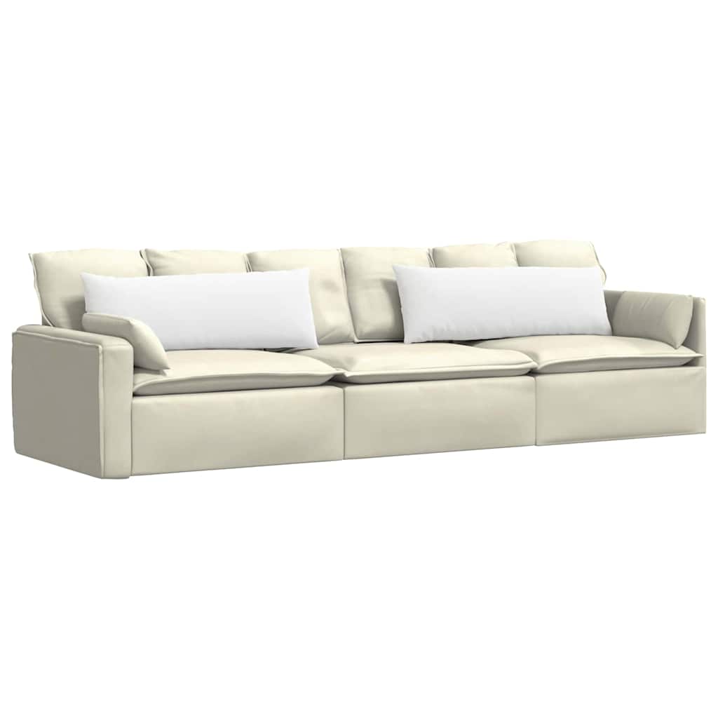 Cuscini per divano VidaXL 2 pezzi in tessuto bianco 120 x 40 cm