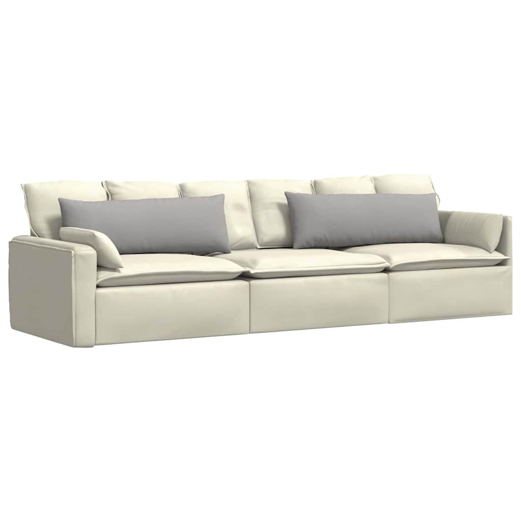 Cuscini per divano VidaXL 2 pezzi in tessuto grigio nuvola 120 x 40 cm