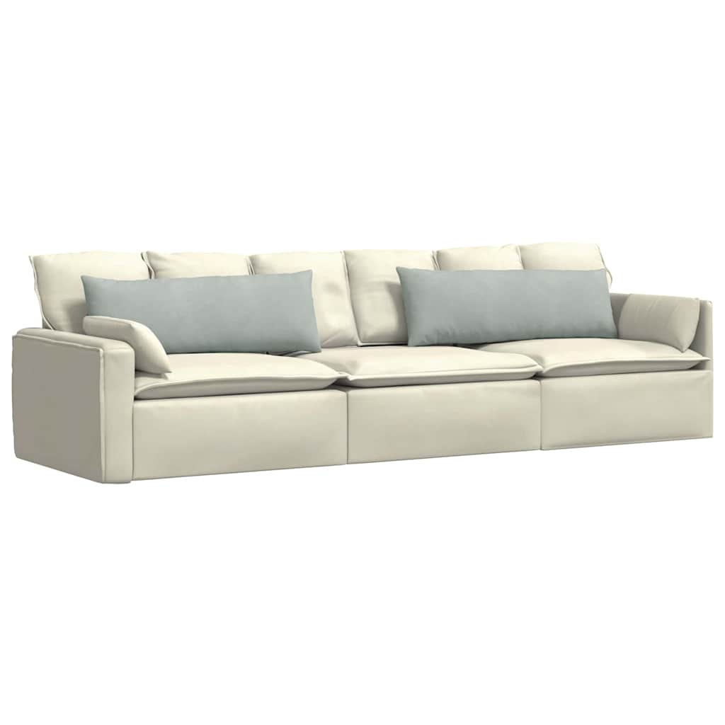 Cuscini per divano VidaXL 2 pezzi in tessuto a corde grigio chiaro 120 x 40 cm