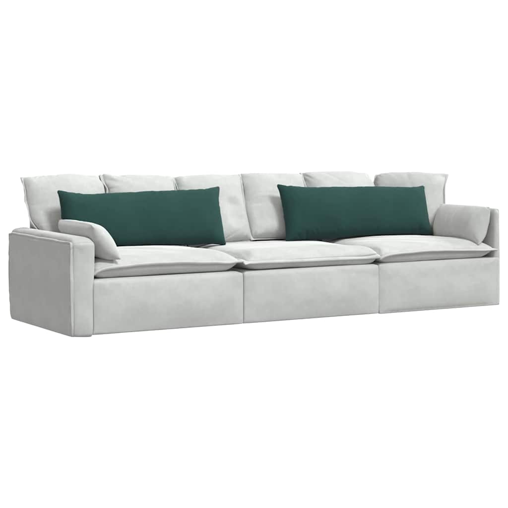 Cuscini per divano VidaXL 2 pezzi in tessuto a corde verde scuro 120 x 40 cm