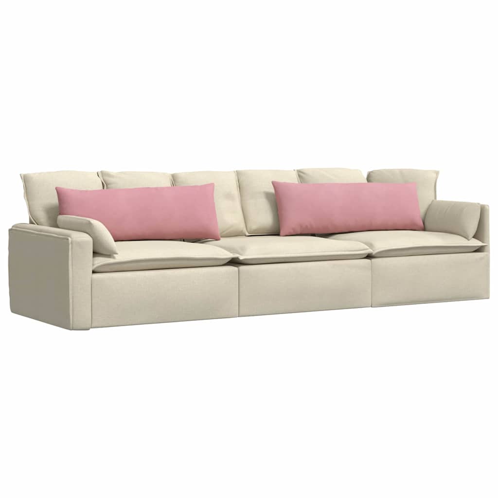 Cuscini per divano VidaXL 2 pezzi in tessuto a corda rosa 120 x 40 cm