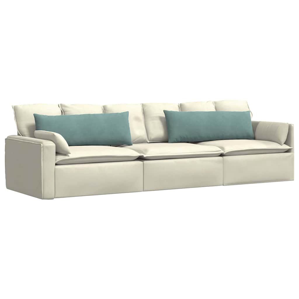 Cuscini per divano VidaXL 2 pezzi in tessuto a corde verde mare 120 x 40 cm