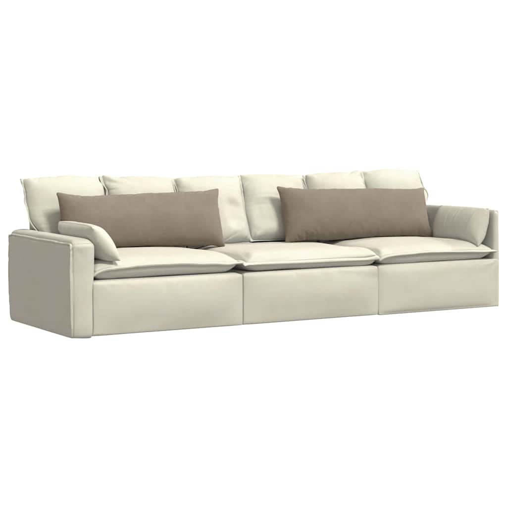 Cuscini per divano VidaXL 2 pezzi in tessuto tortora 120 x 40 cm