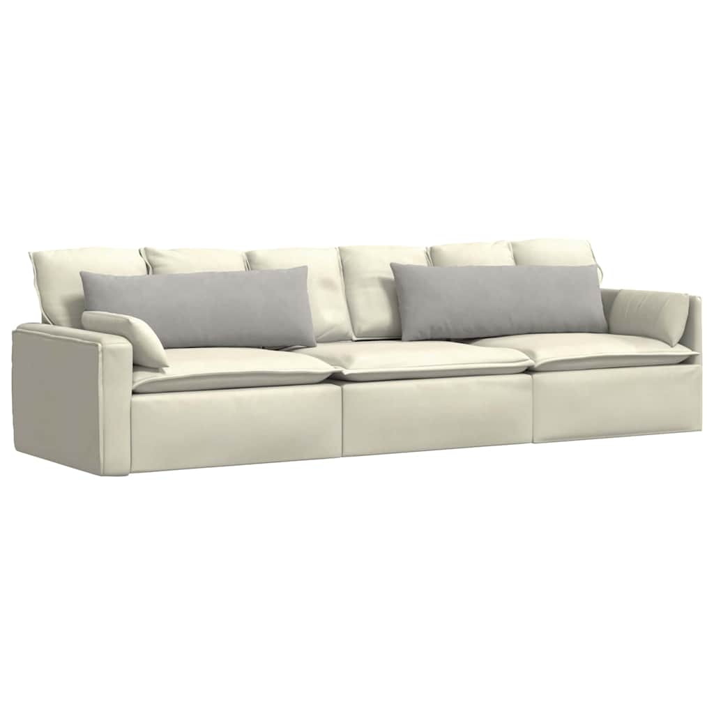 VidaXL cojines de sofá 2 piezas tela gris claro 120 x 40 cm