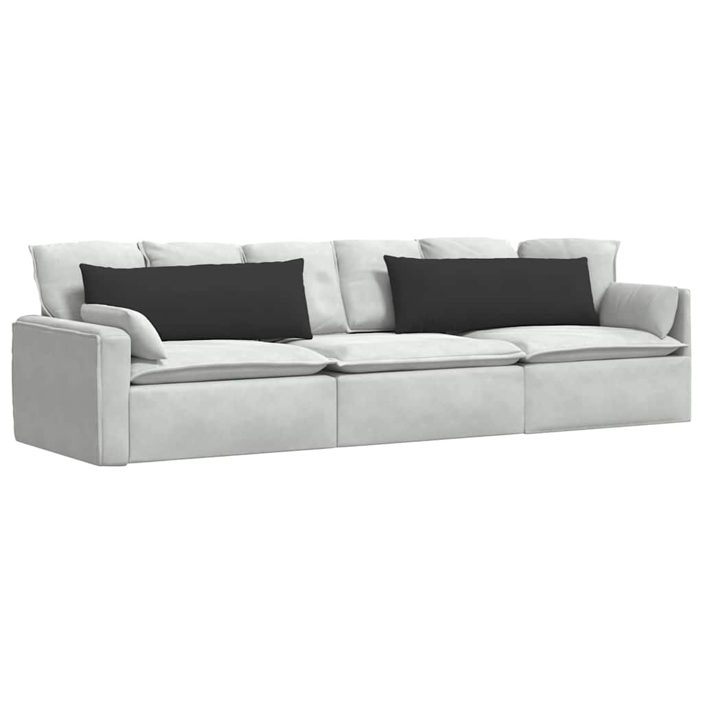 VidaXL cojines de sofá 2 piezas negro 120 x 40 cm tela