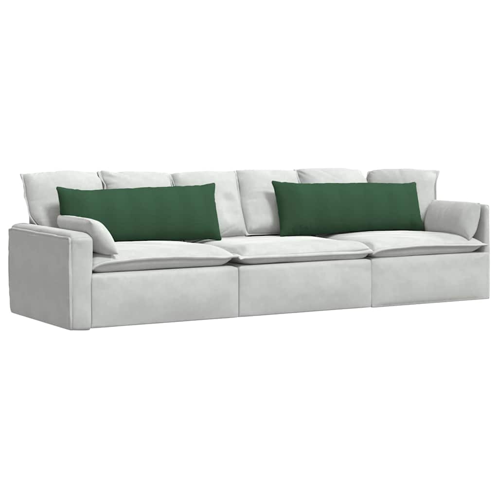 Cuscini per divano VidaXL 2 pezzi in tessuto a corde verde scuro 120 x 40 cm