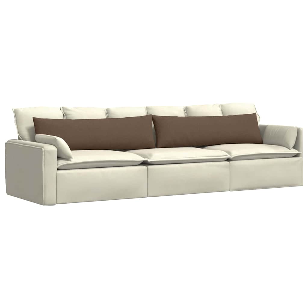 Cuscini per divano VidaXL 2 pezzi in tessuto marrone 145 x 40 cm