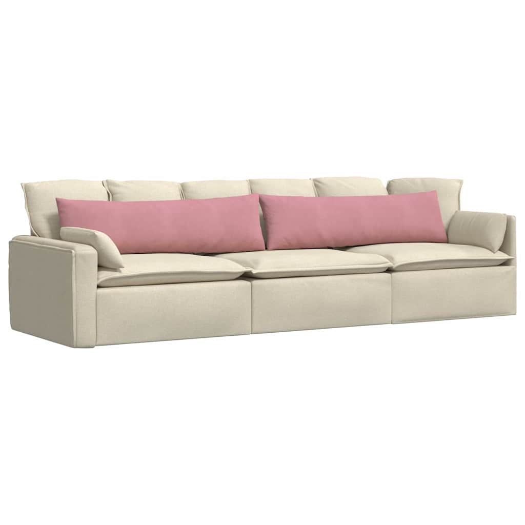 Cuscini per divano VidaXL 2 pezzi in tessuto a corde rosa 145 x 40 cm