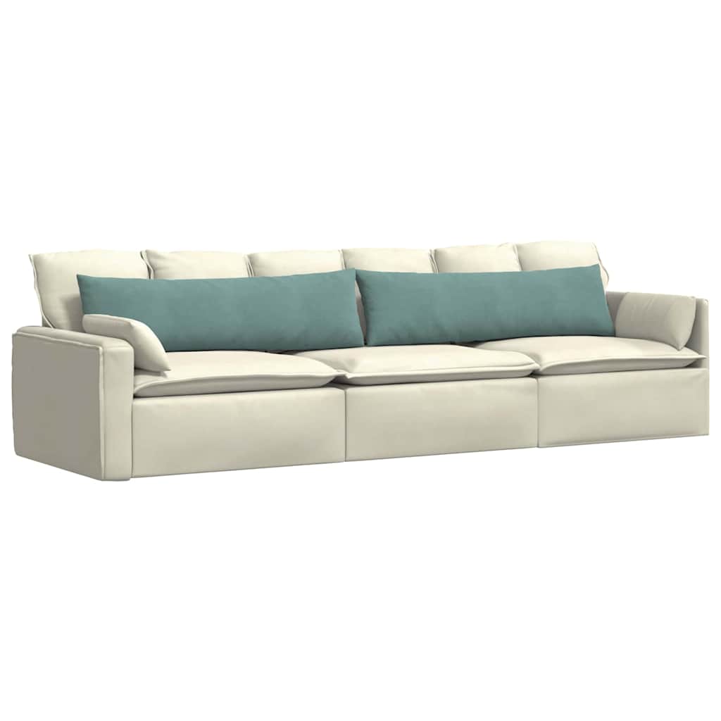Cuscini per divano VidaXL 2 pezzi in tessuto a corde verde mare 145 x 40 cm