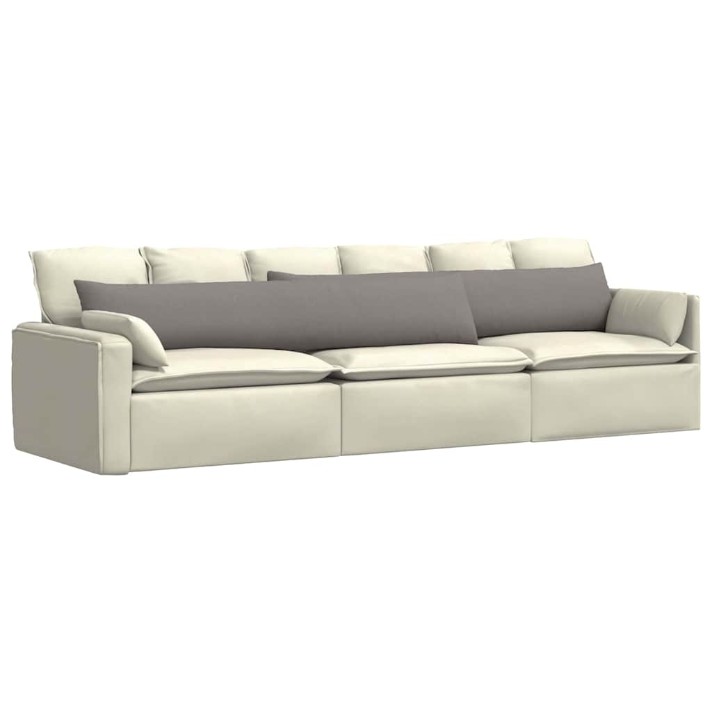 Cuscini per divano VidaXL 2 pezzi in tessuto tortora 200 x 40 cm