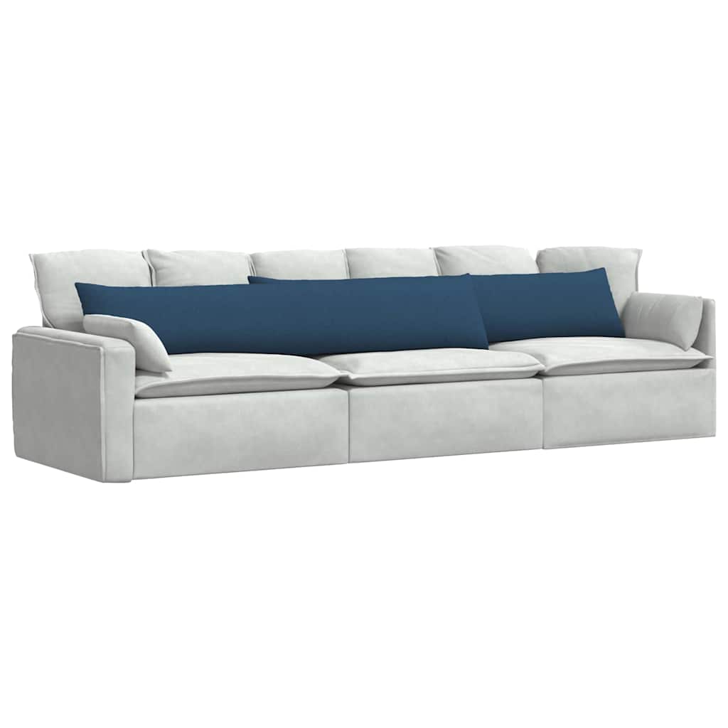 Cuscini per divano VidaXL 2 pezzi in tessuto blu 200 x 40 cm