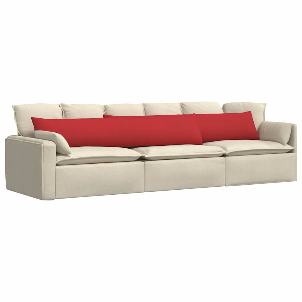 Cuscini per divano VidaXL 2 pezzi tessuto rosso 200 x 40 cm