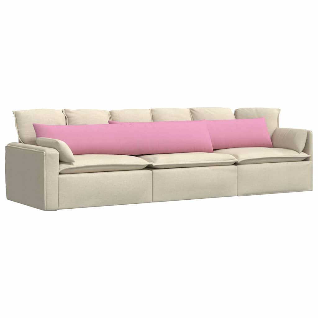 Cuscini per divano VidaXL 2 pezzi in tessuto rosa 200 x 40 cm