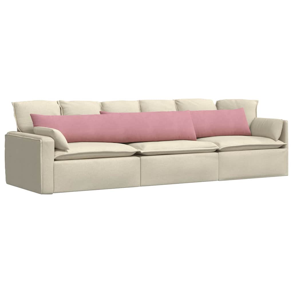 Cuscini per divano VidaXL 2 pezzi in tessuto a corda rosa 200 x 40 cm