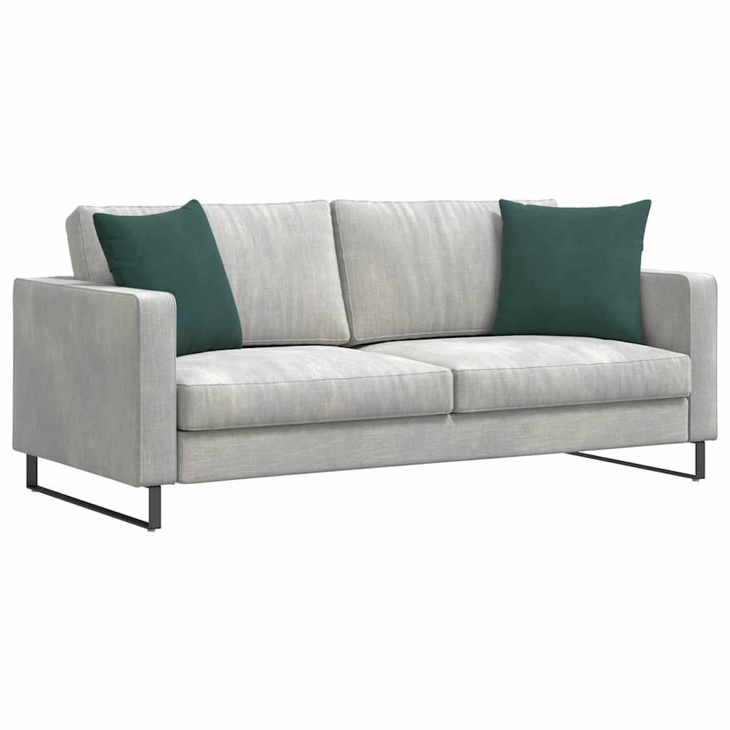 Cuscini per divano VidaXL 2 pezzi in tessuto a corde verde scuro 45 x 45 cm