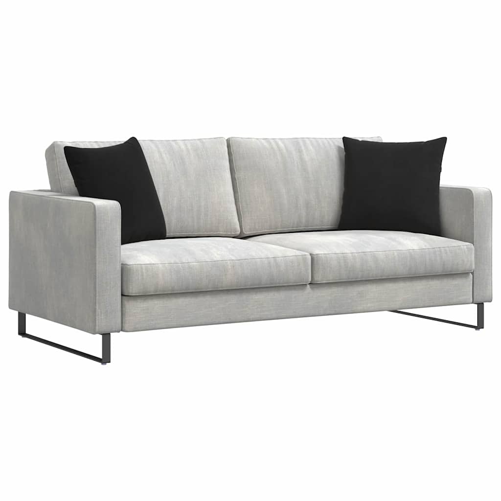 Cuscini per divano VidaXL 2 pezzi in tessuto di corda nero 45 x 45 cm
