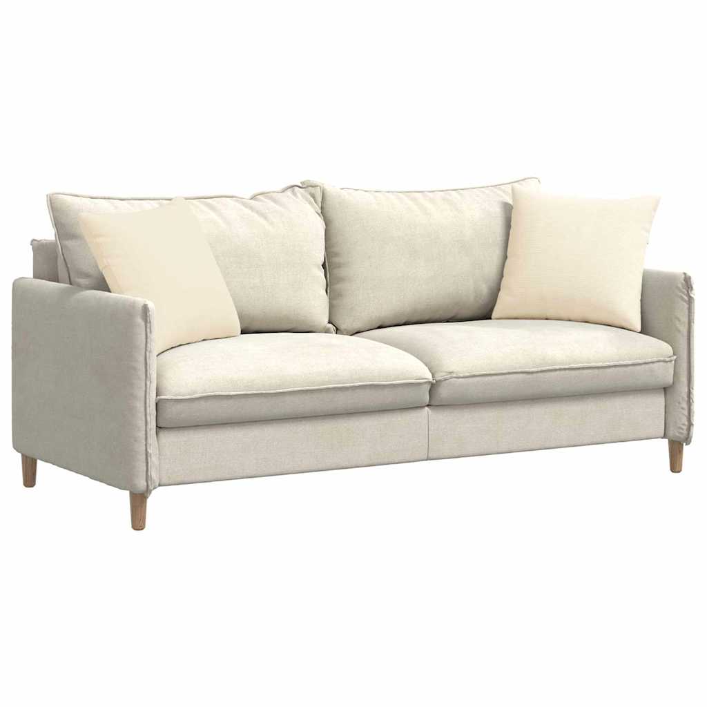 Vidaxl sofa kussens 2 stuks crème 45 x 45 cm cordstof