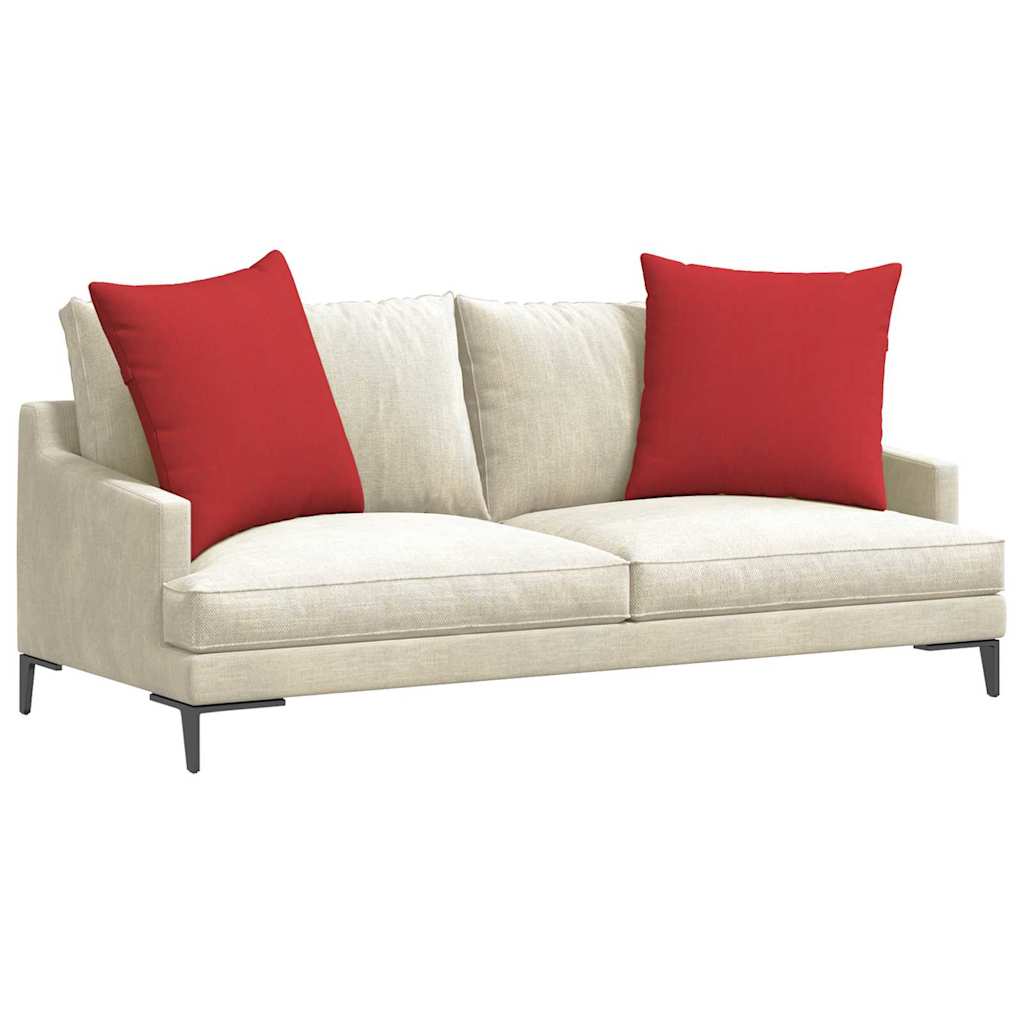 Cuscini per divano VidaXL 2 pezzi in tessuto rosso 60 x 60 cm
