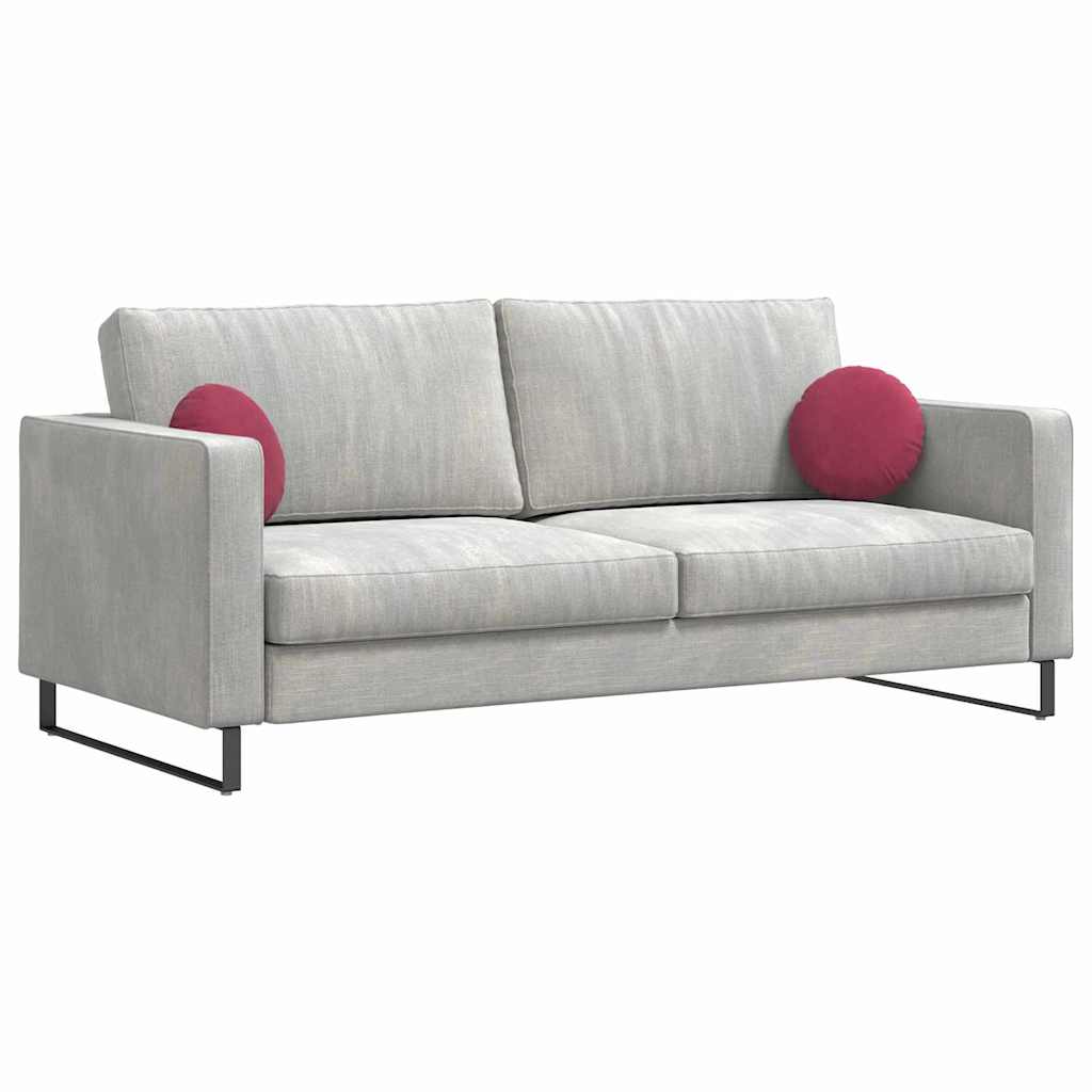 Cuscini da seduta Vidaxx 2 pezzi rosso vino ø 40 x 13 cm velluto