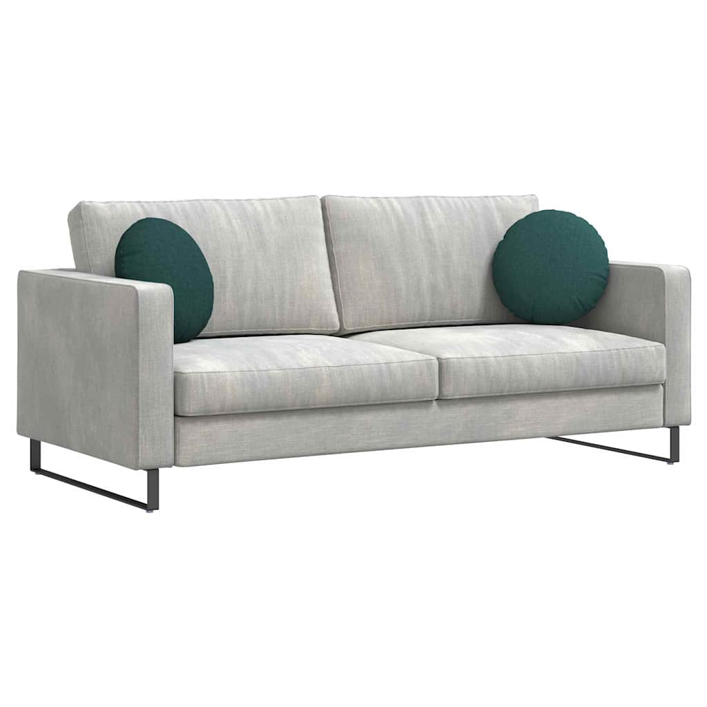 Cuscini seduta Vidaxx 2 pezzi in tessuto verde scuro ø40 x 13 cm