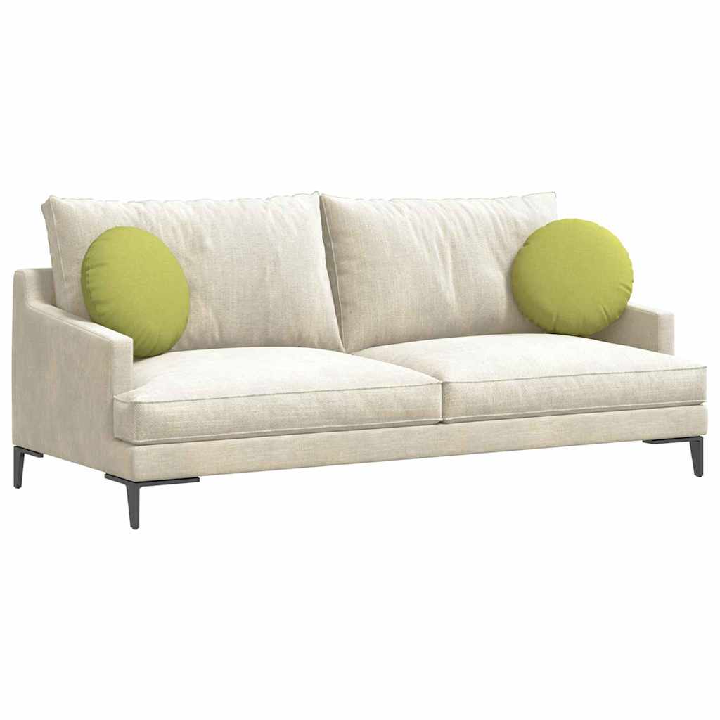 Cuscini seduta Vidaxx 2 pz tessuto verde chiaro ø40 x 13 cm