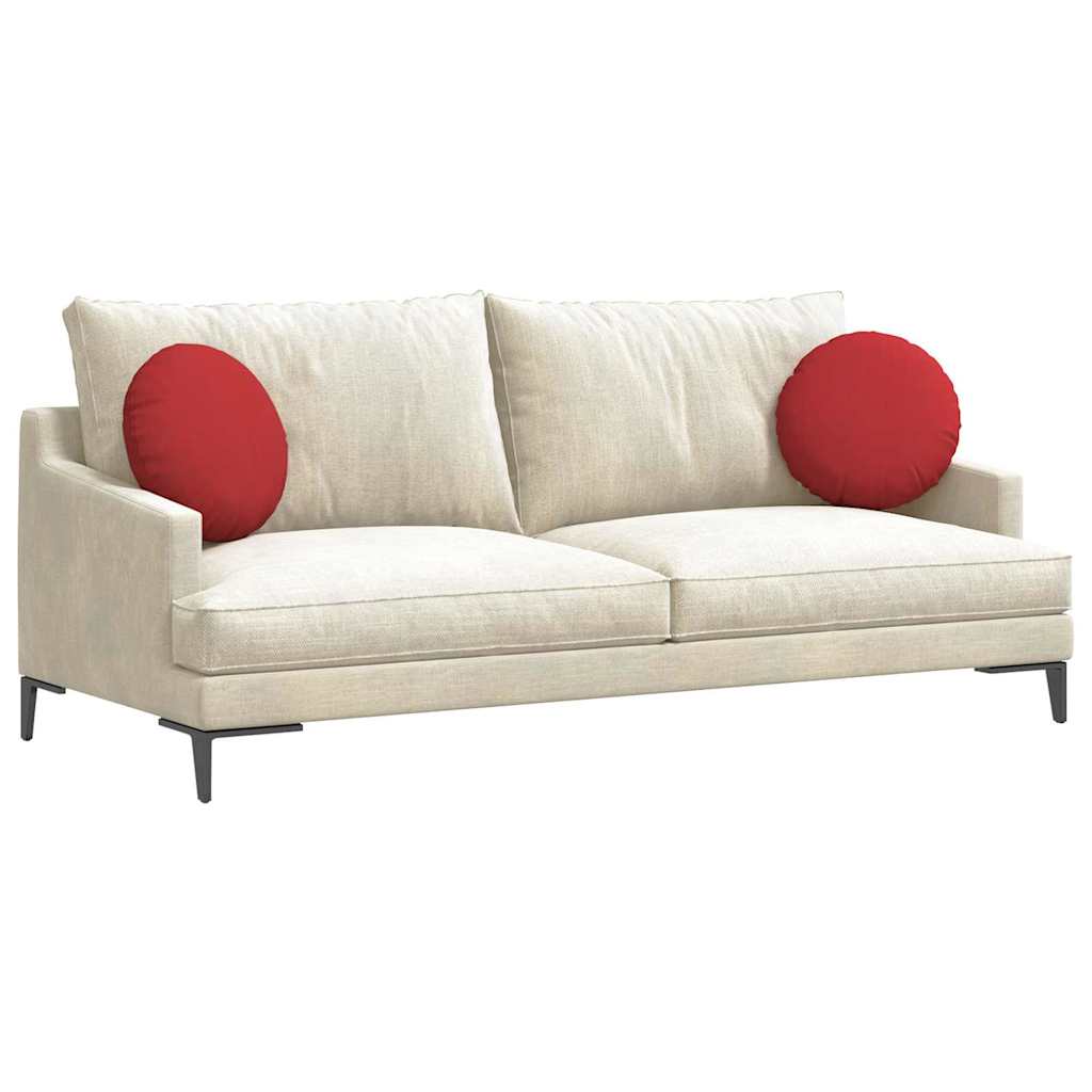 Vidaxx cojines de asiento 2 piezas rojo ø40 x 13 cm tela