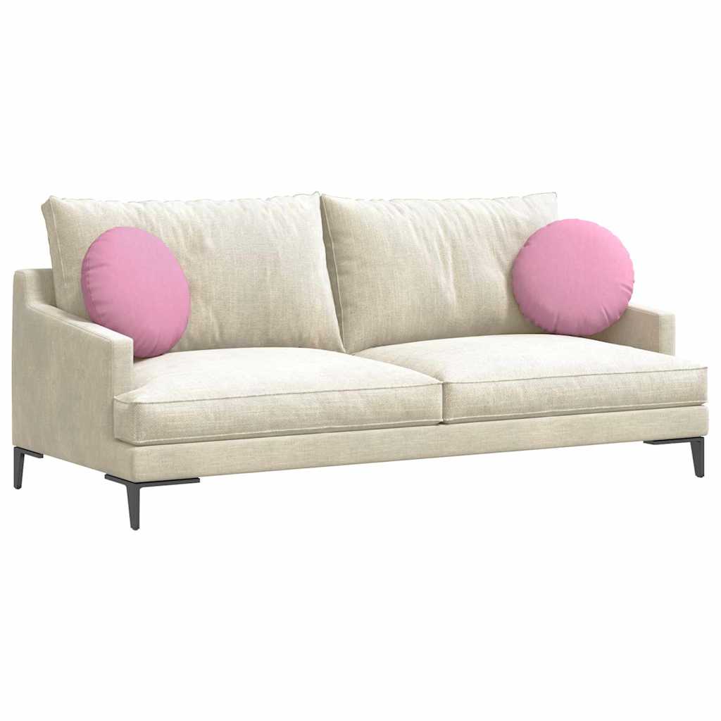 Cuscini seduta VidaXL 2 pz tessuto rosa ø40 x 13 cm
