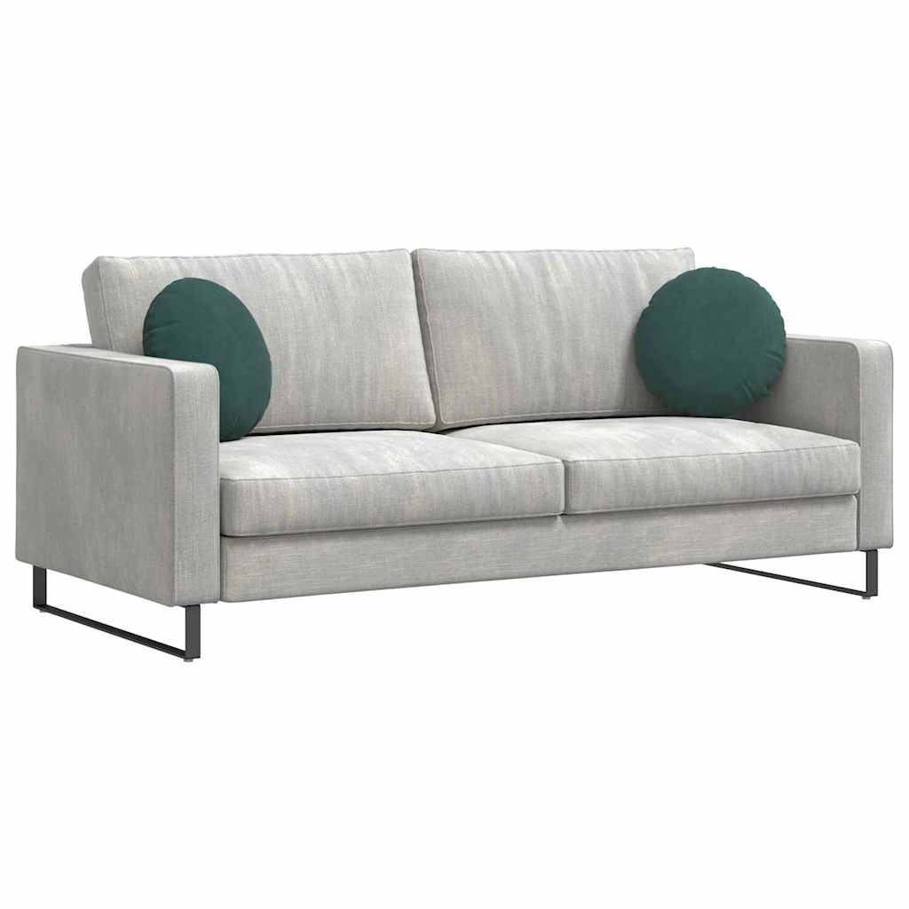 Cuscini per seduta Vidaxx 2 pezzi verde scuro ø 40 x 13 cm in velluto