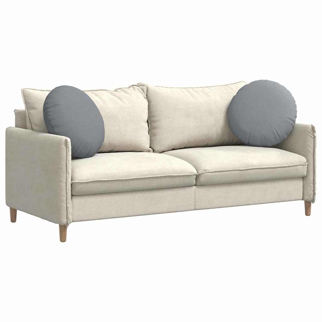 Cuscini seduta Vidaxx 2 pz tessuto grigio chiaro ø50 x 19 cm