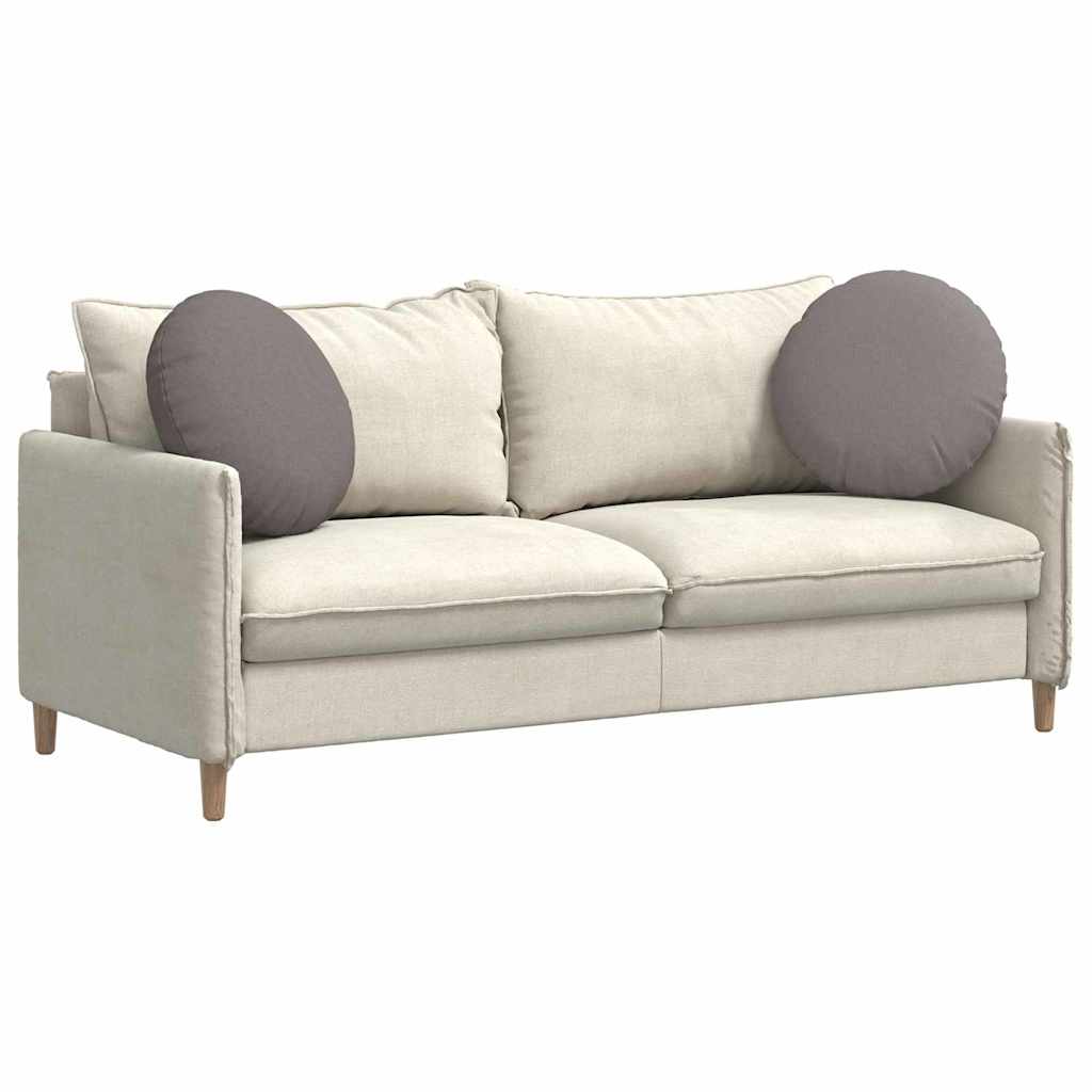 Cuscini sedile Vidaxx 2 pezzi tessuto tortora ø50 x 19 cm