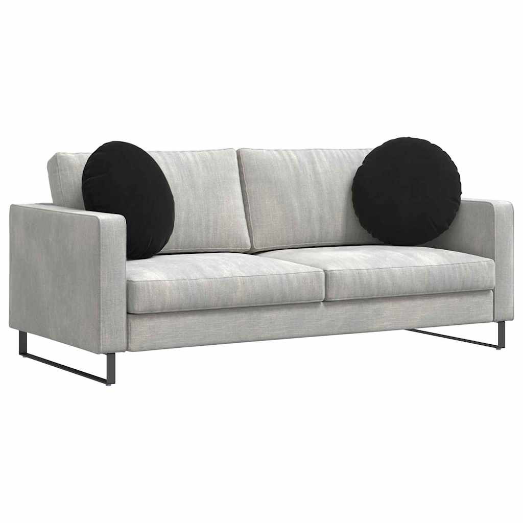 Cuscini seduta Vidaxx 2 pezzi nero ø 40 x 13 cm velluto
