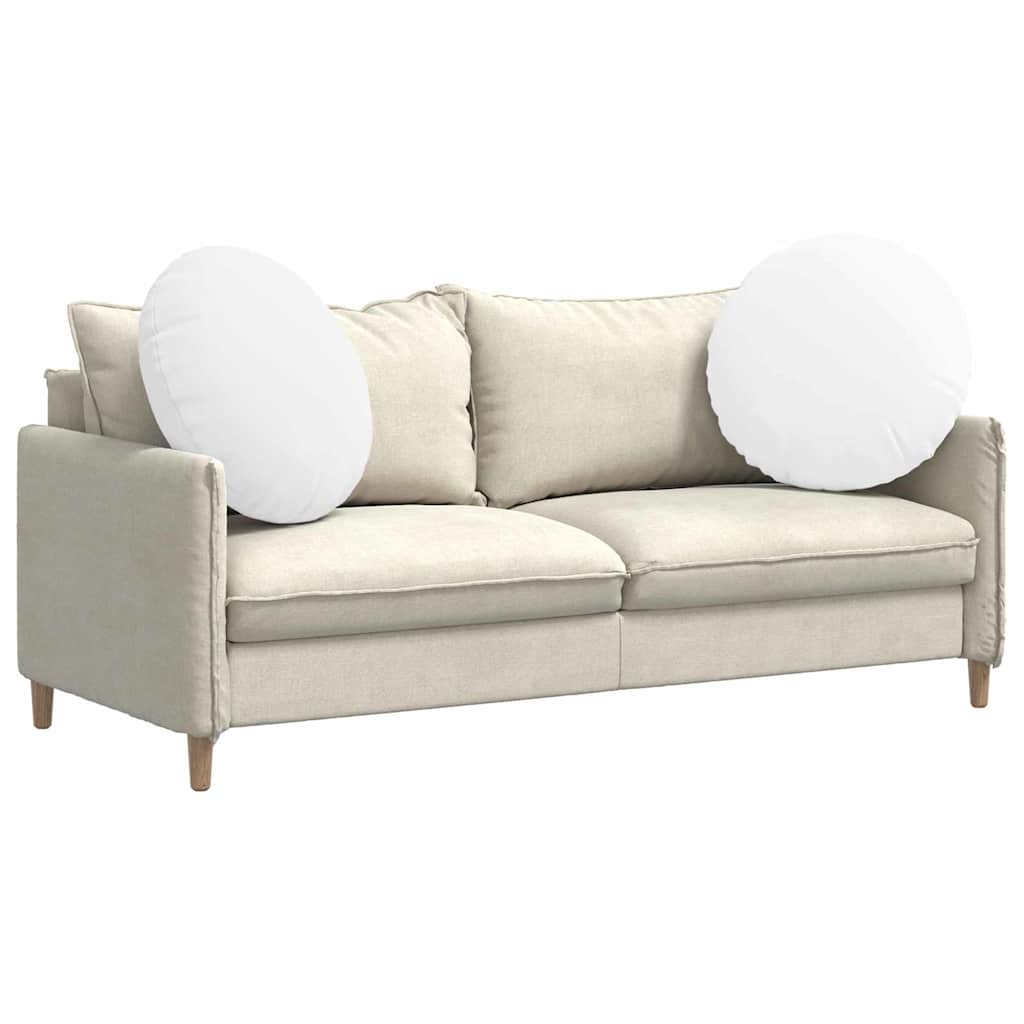 Vidaxl zitkussens 2 pcs wit ø60 x 21 cm stof