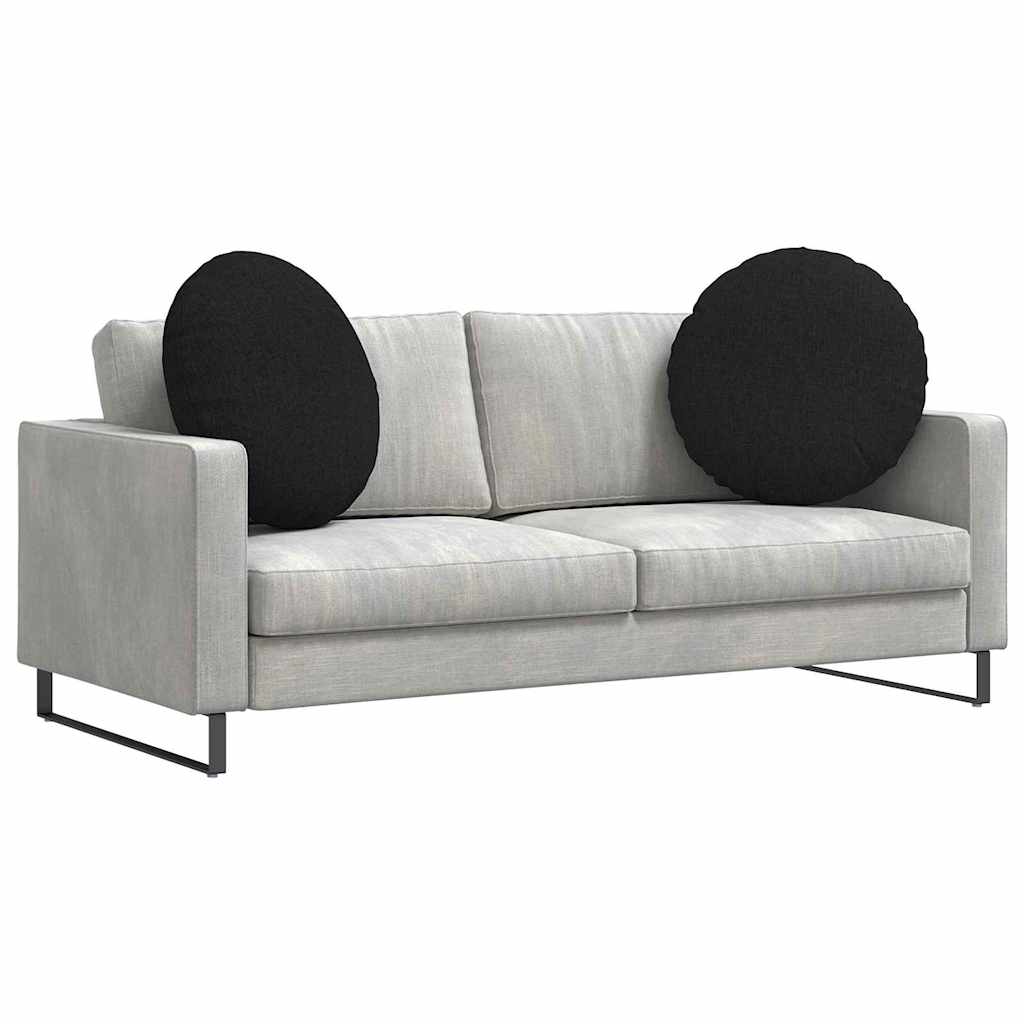 Cuscini seduta Vidaxx 2 pezzi tessuto nero ø80 x 29 cm