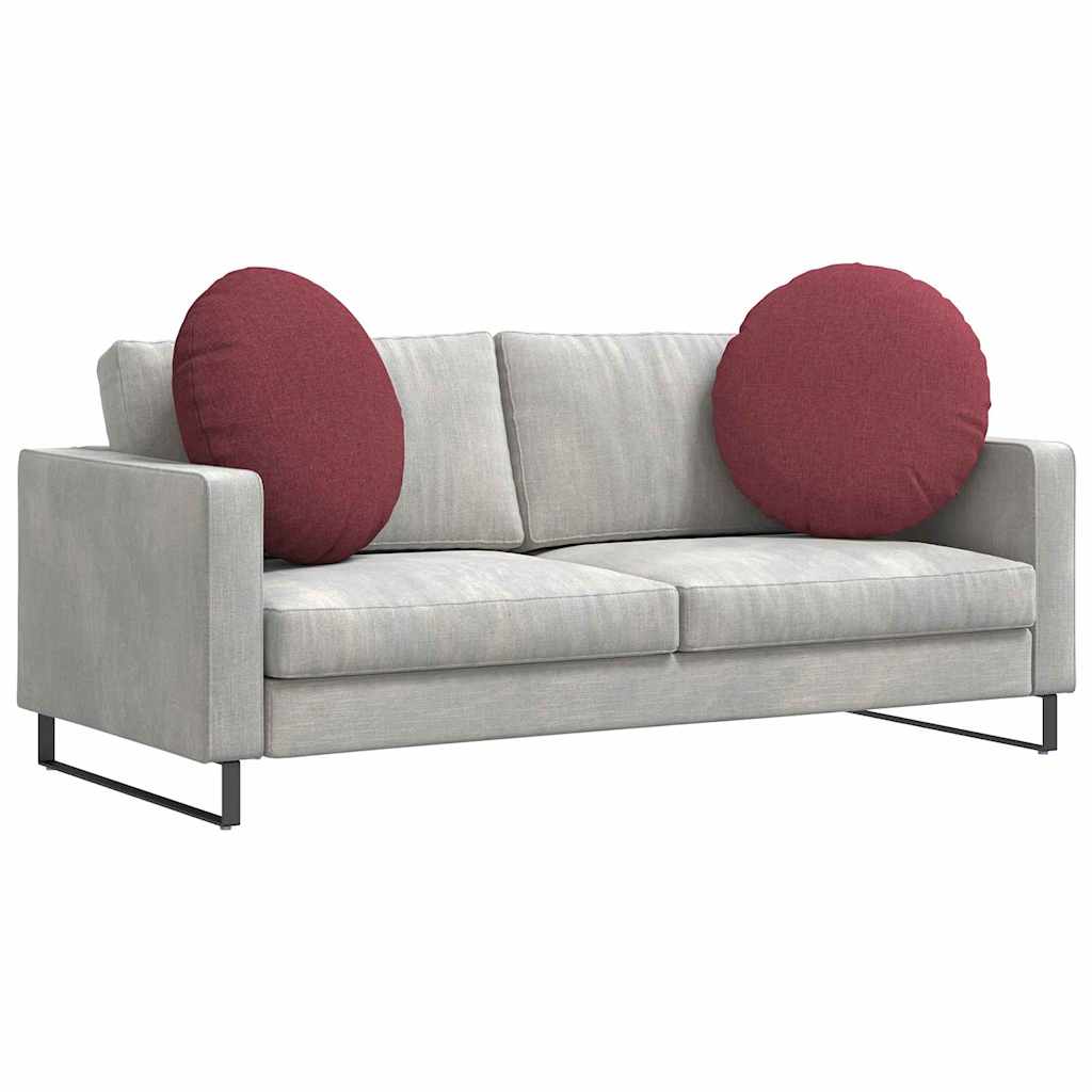 Cuscini seduta Vidaxx 2 pezzi tessuto rosso vino ø80 x 29 cm