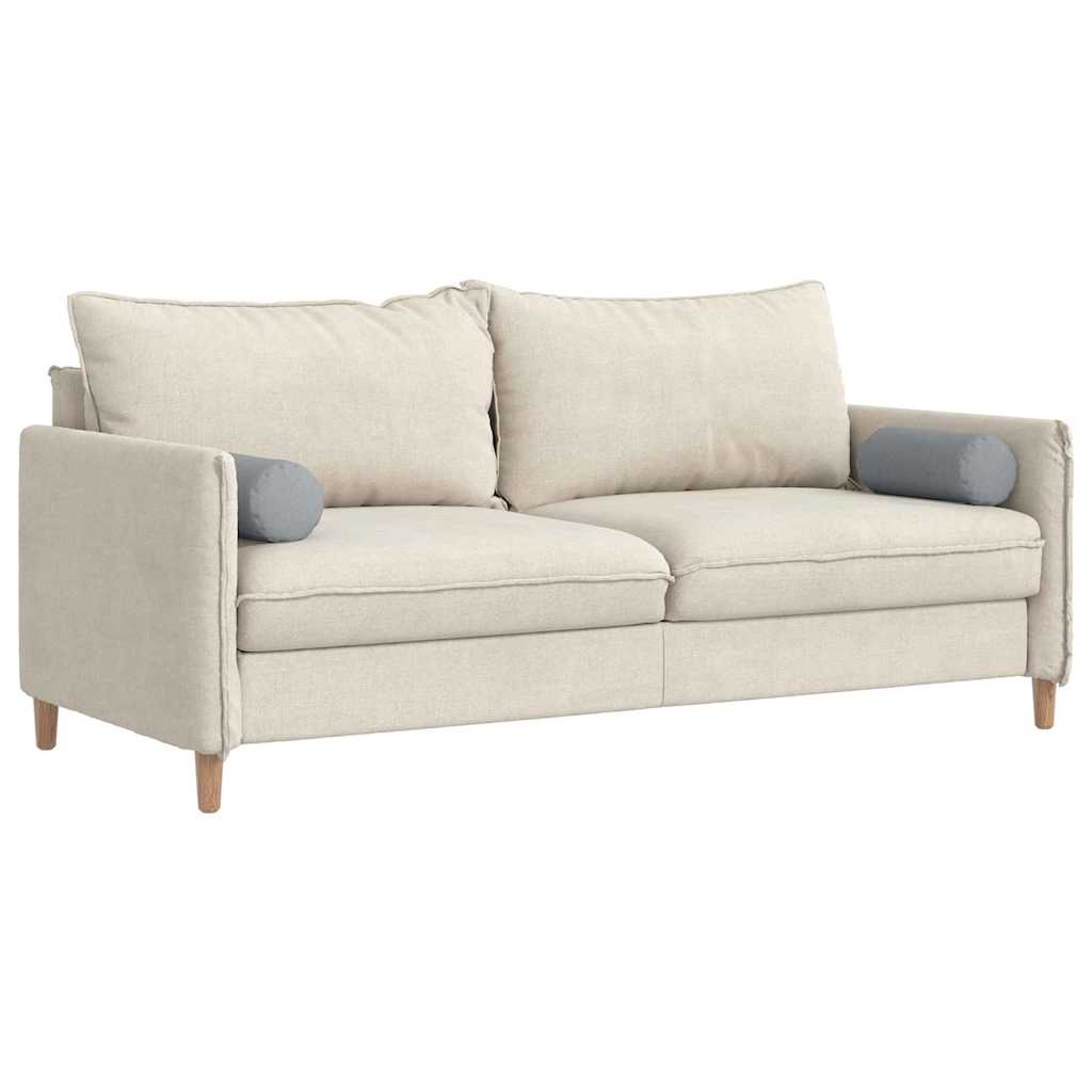 Cuscini a rullo VidaXL 2 pezzi in tessuto grigio chiaro ø 15 x 40 cm