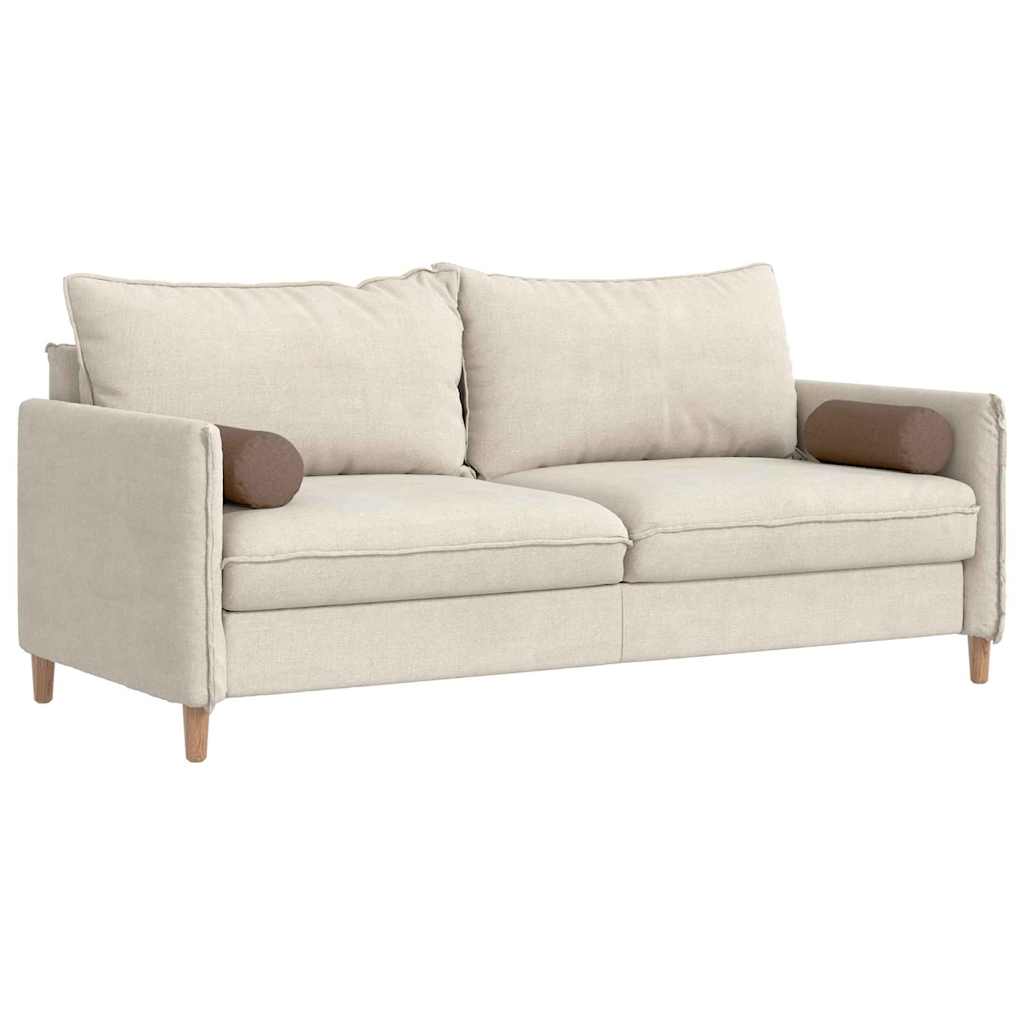 Cuscini a rullo VidaXL 2 pezzi in tessuto marrone ø 15 x 40 cm