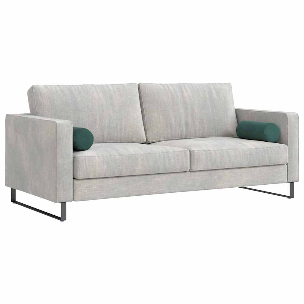 Cuscini a rullo VidaXL 2 pezzi in tessuto di corda verde scuro ø 15 x 40 cm