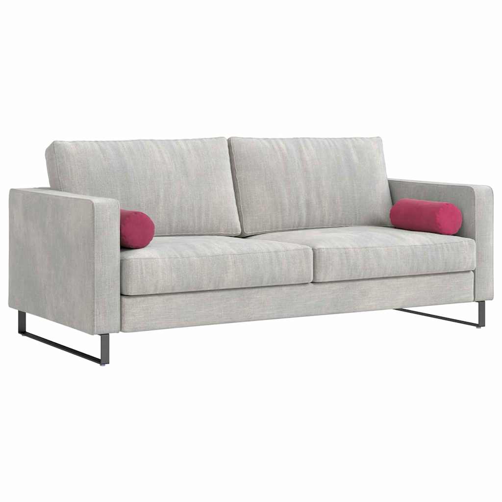 Cuscini a rullo VidaXL 2 pezzi rosso vino ø 15 x 40 cm in tessuto a corde