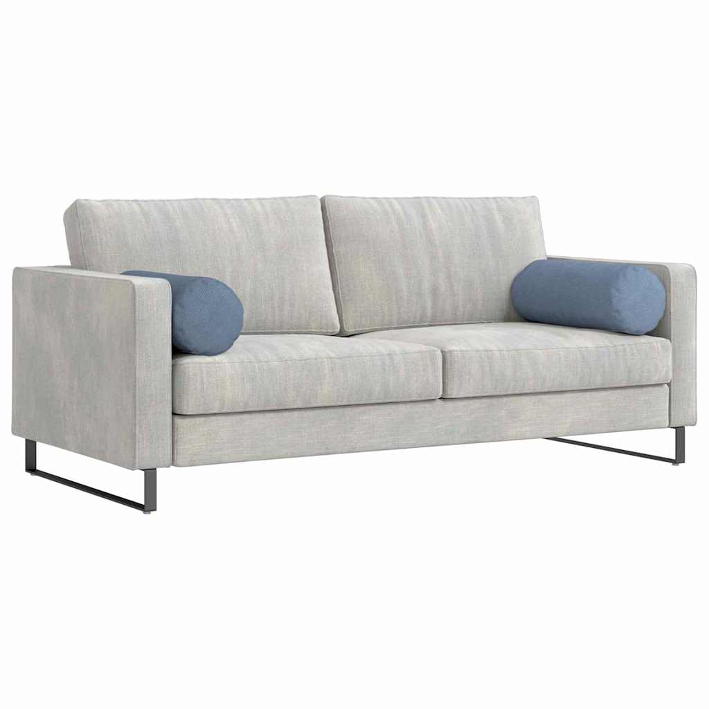 Cuscini a rullo Vidaxx 2 pezzi blu ø 25 x 70 cm in tessuto di corda