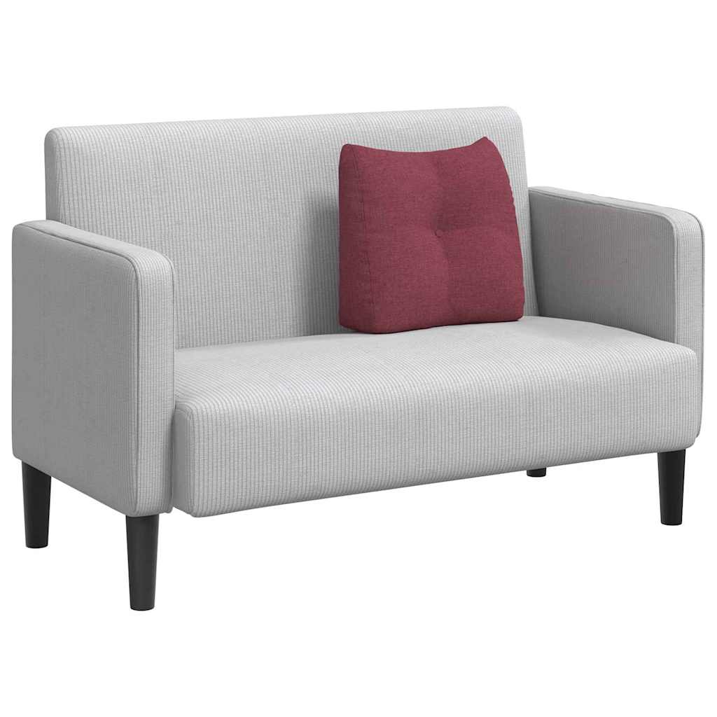 Vidaxl rugkussen wijnrood 45 x 24 x 50 cm stof