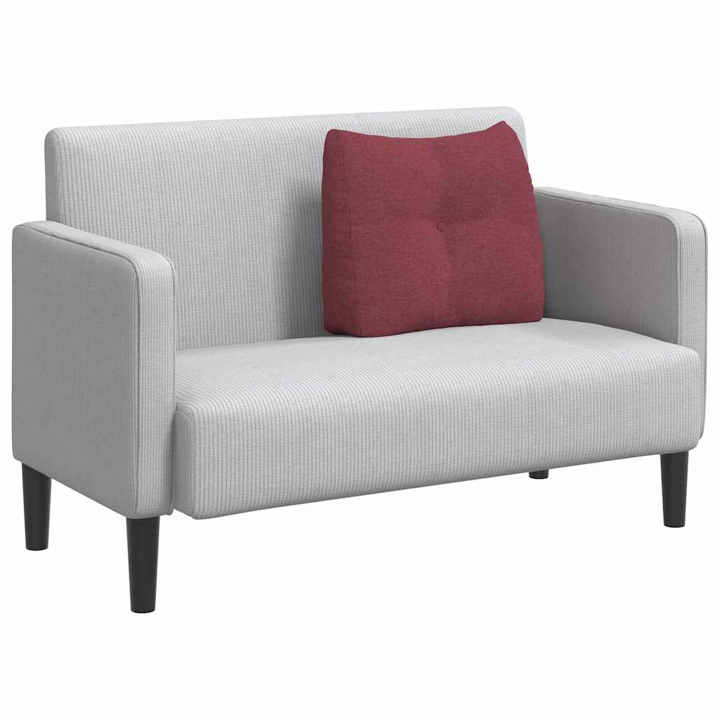 Cuscino schienale Vidaxx tessuto rosso vino 60 x 24 x 50 cm