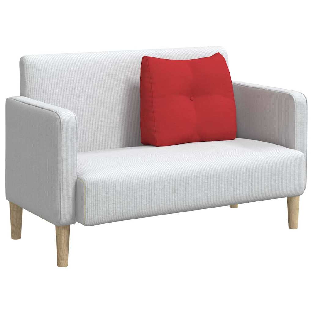 Vidaxl rugkussen rood 60 x 24 x 50 cm stof