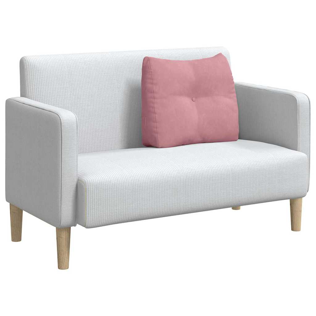 Vidaxl rugkussen roze 60 x 24 x 50 cm fluweel