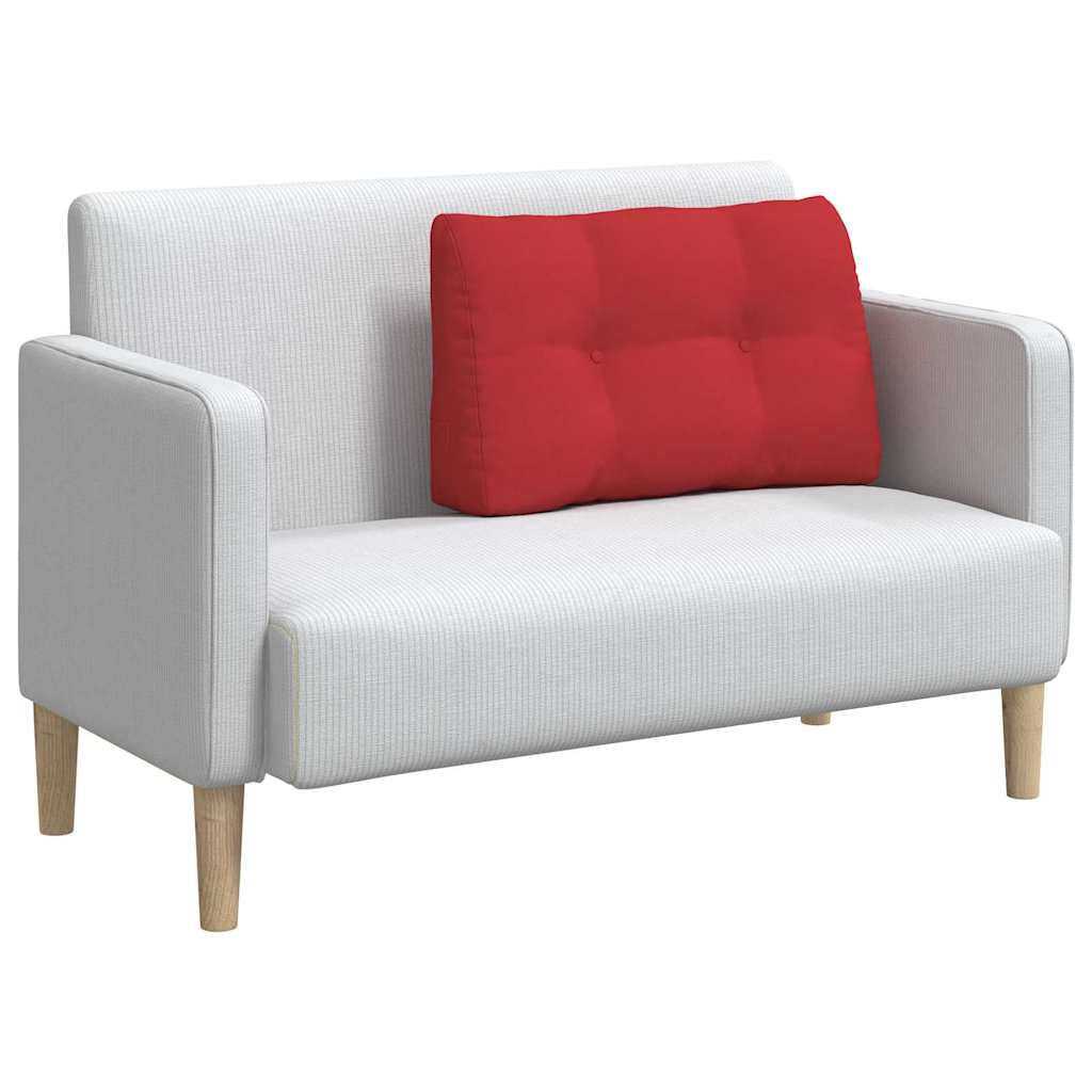 Vidaxl rugkussen rood 80 x 24 x 50 cm stof