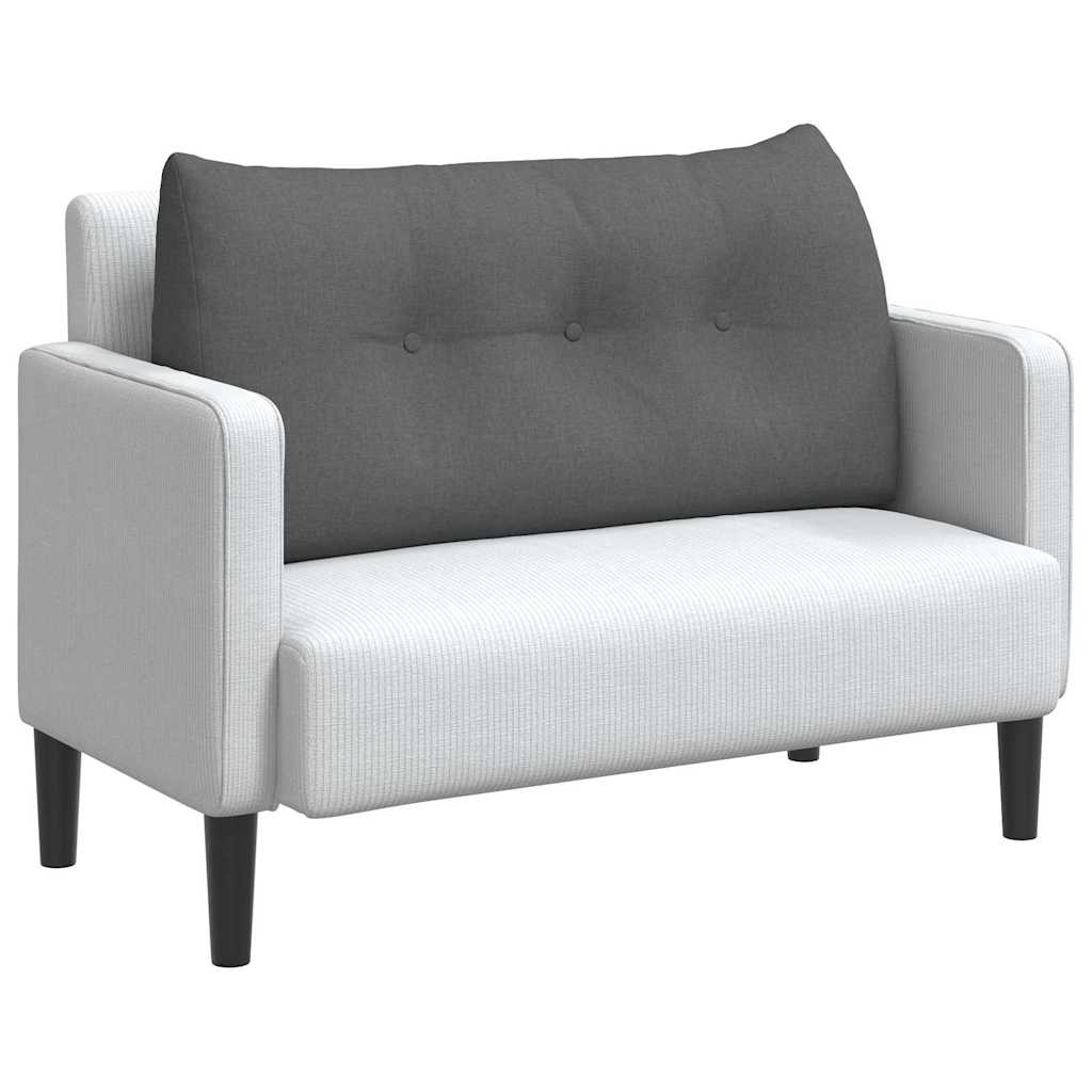 Vidaxx cojín de respaldo gris oscuro 100 x 24 x 50 cm tela