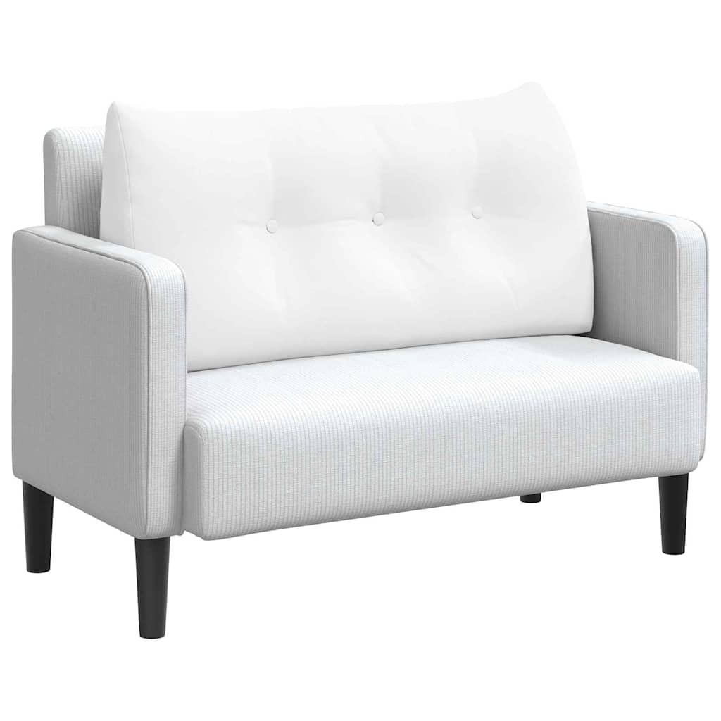 Cuscino schienale Vidaxx tessuto bianco 100 x 24 x 50 cm
