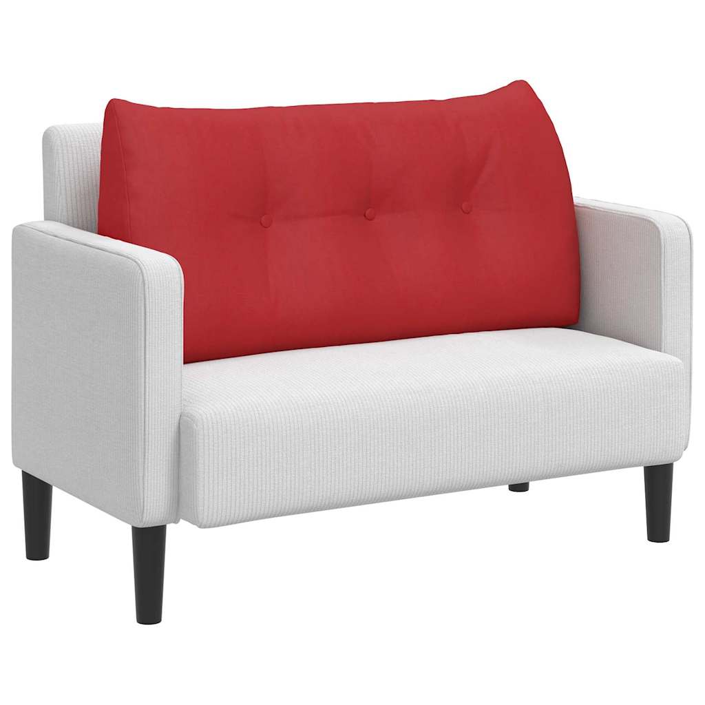 Vidaxx cojín de respaldo rojo 100 x 24 x 50 cm tela